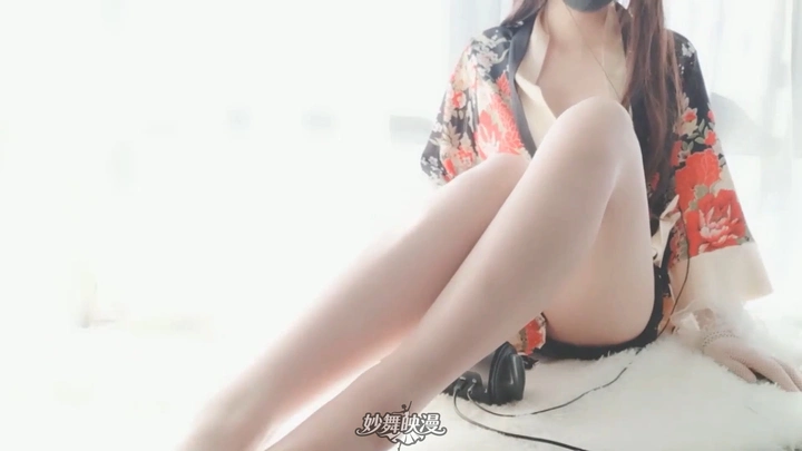 斗鱼主播@黑米粥火箭定制ASMR助眠视频粉嫩白丝大长腿9部2.82G